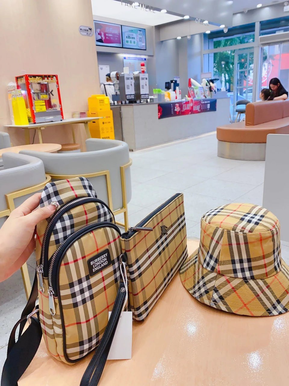 LV three-piece suit