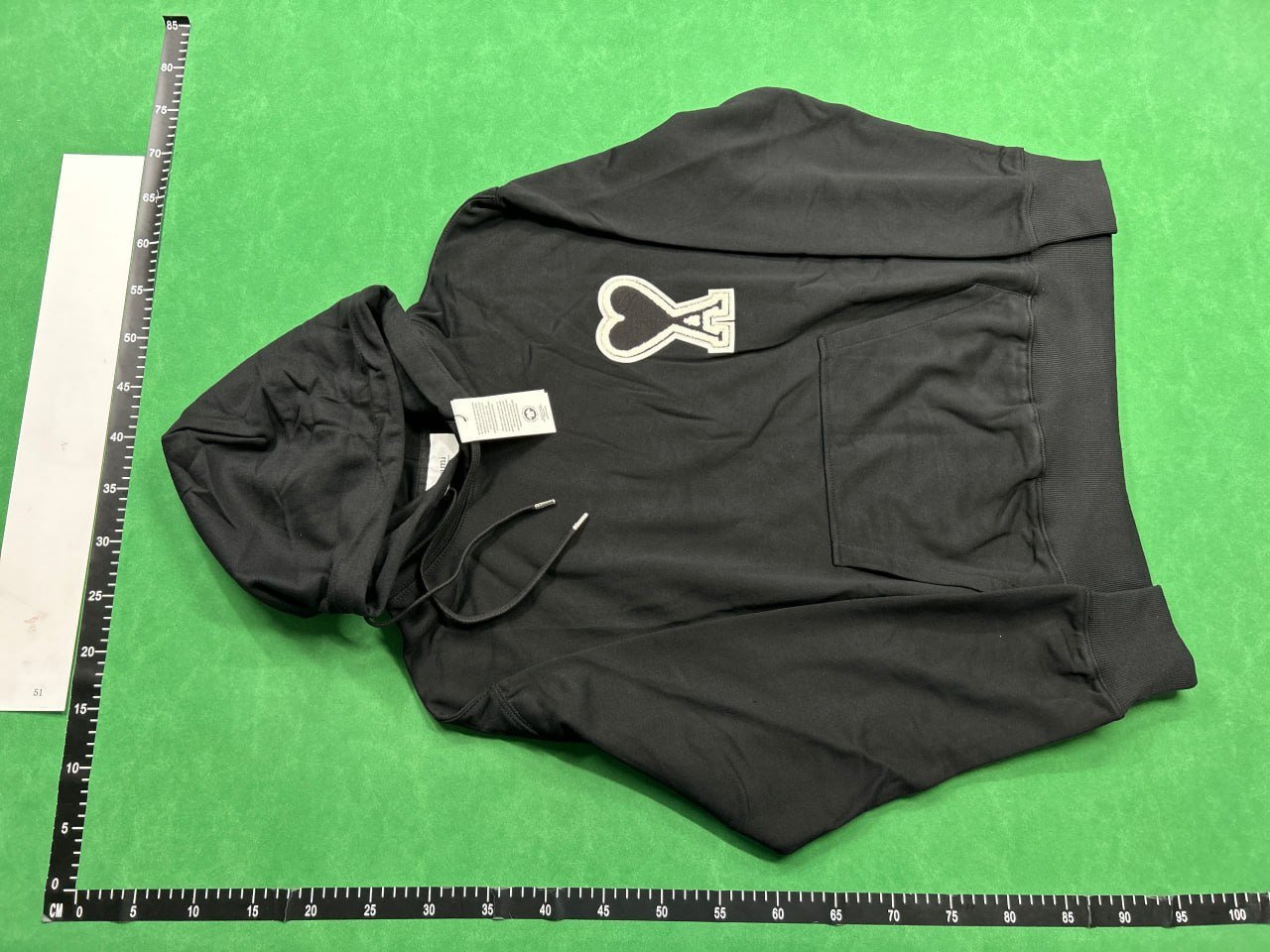 AMI Paris Heart Logo Hoodie -1