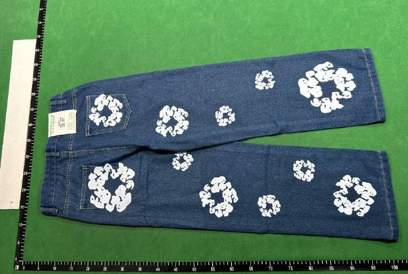 Denim Tears Flower Print Denim Jackets and Pants [3 Colors Available] -2