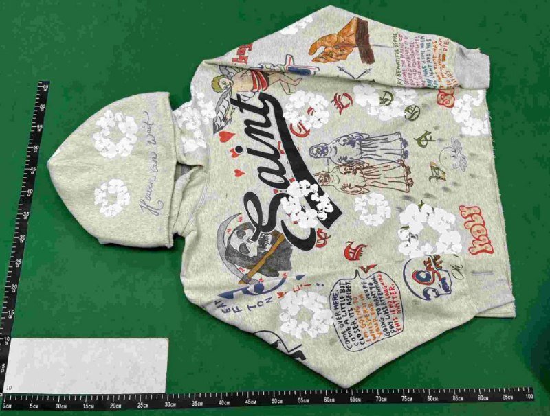 Supreme & Saint Michael & Oldschool Hoodie -1