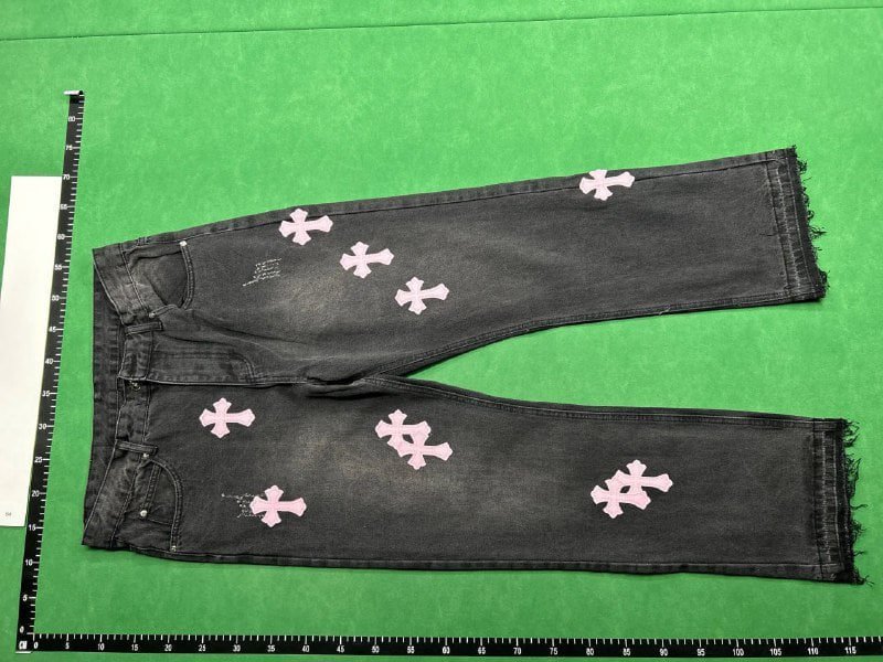  Chrome Hearts Cross Embroidered Jeans [14 CP] -2