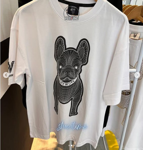 Gildan French Bulldog Line Art T-Shirt - Life Work Design -2