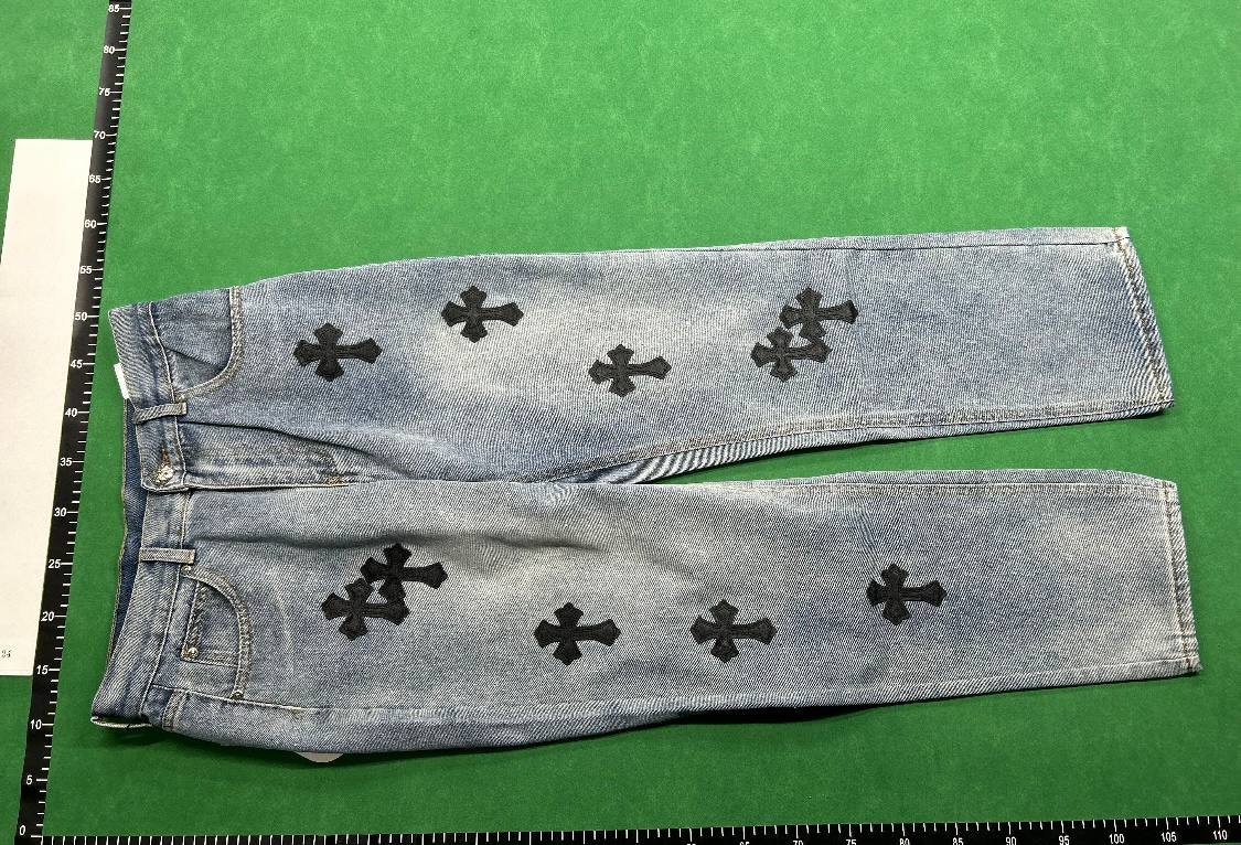  Chrome Hearts Cross Patch Jeans -3