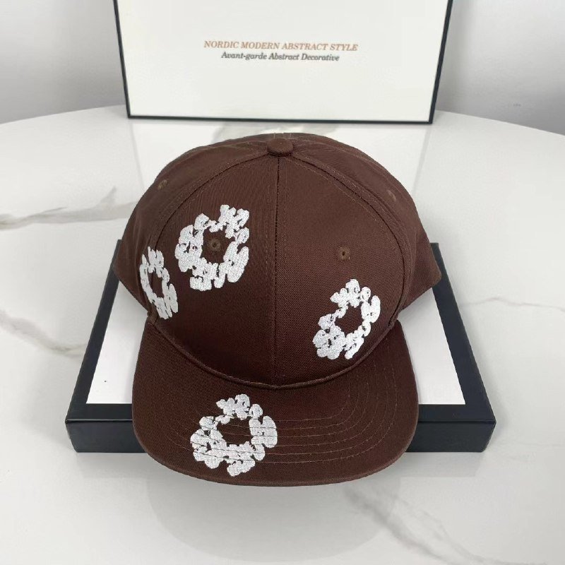  Denim Tears Wreath Print Cap -3