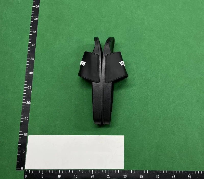 Balenciaga Logo Slide Sandals -2