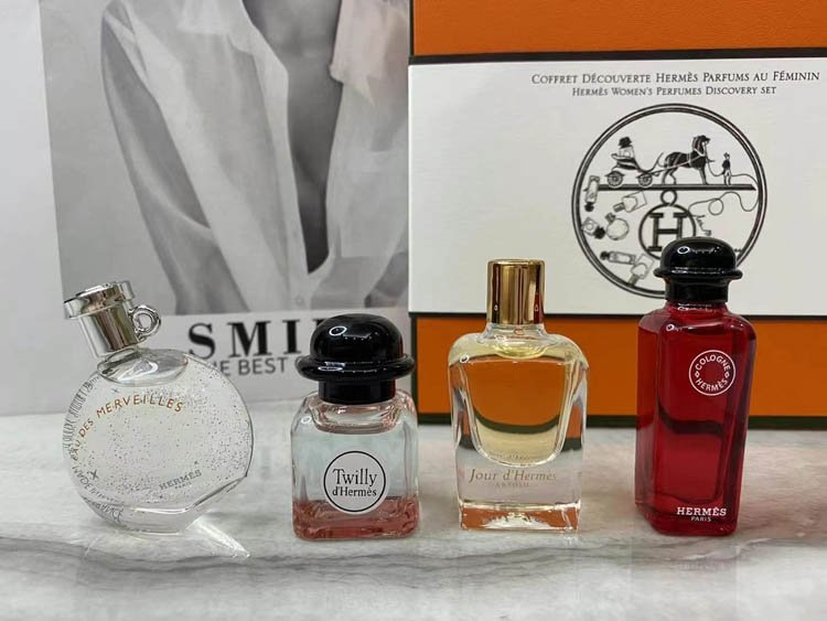 Hermès scarf perfume sample set of four-3284                   -5