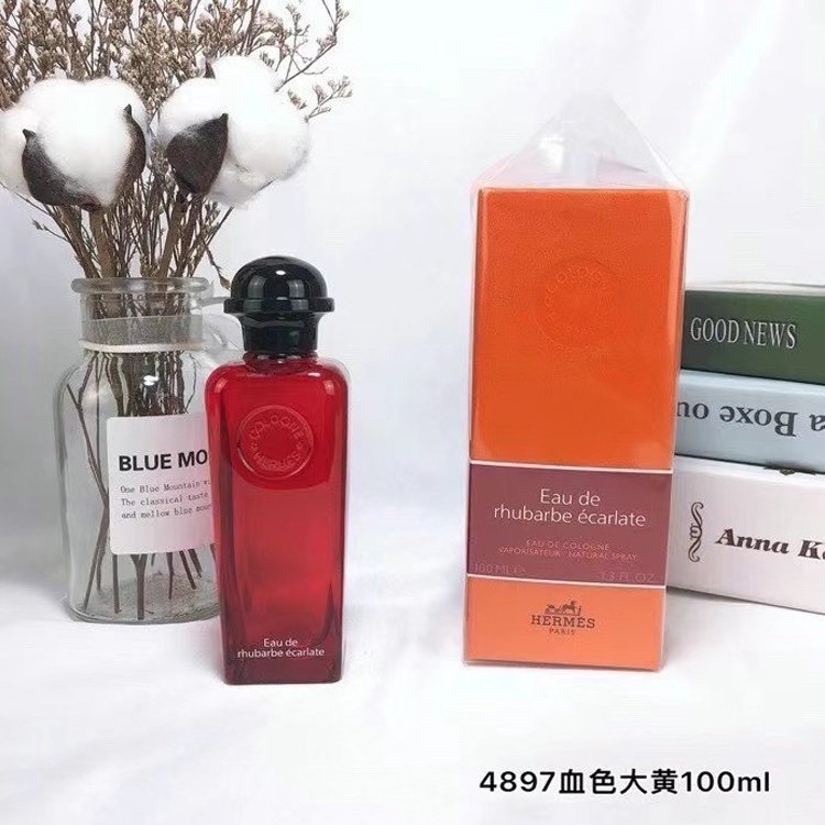 Hermès Bloody Rhubarb & Golden Orange Blossom & Orange Fountain Eau de Toilette & Pink Grapefruit Perfume-3074                   -7