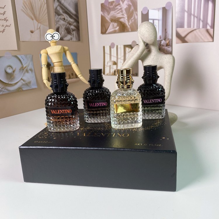 Valentino Men's Black Box Sample 4-Piece Perfume Set-3054                   -5